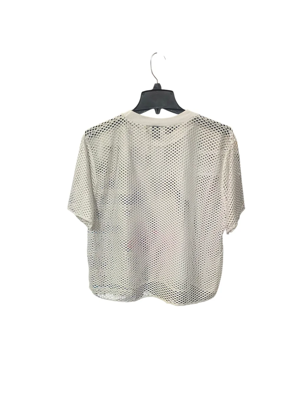 triangl swimwear White Mesh Short Sleeve Tee